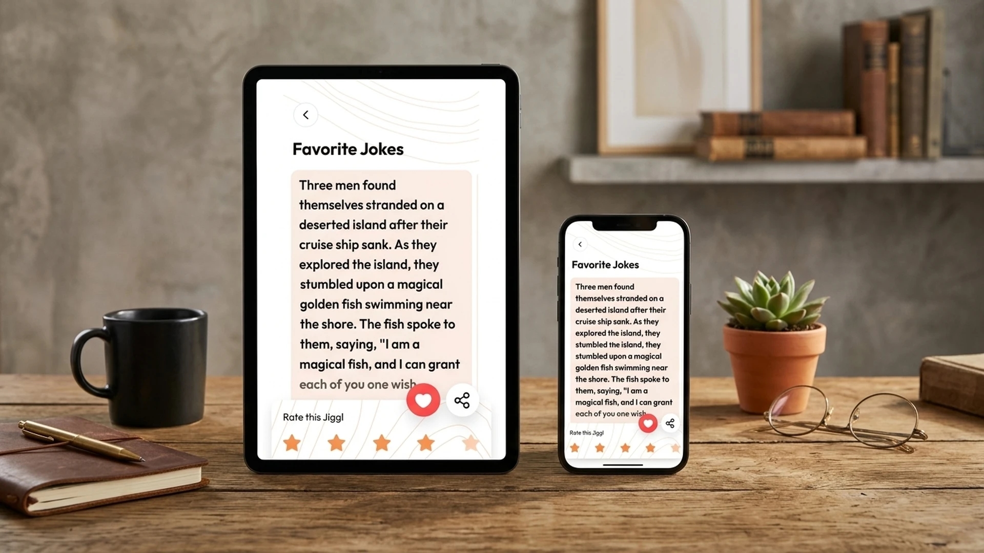 Jiggl - Daily Jokes App