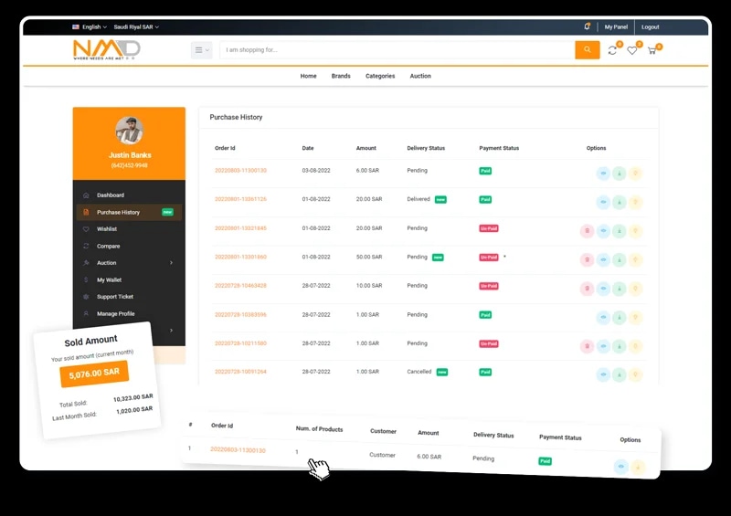 Tracking Orders