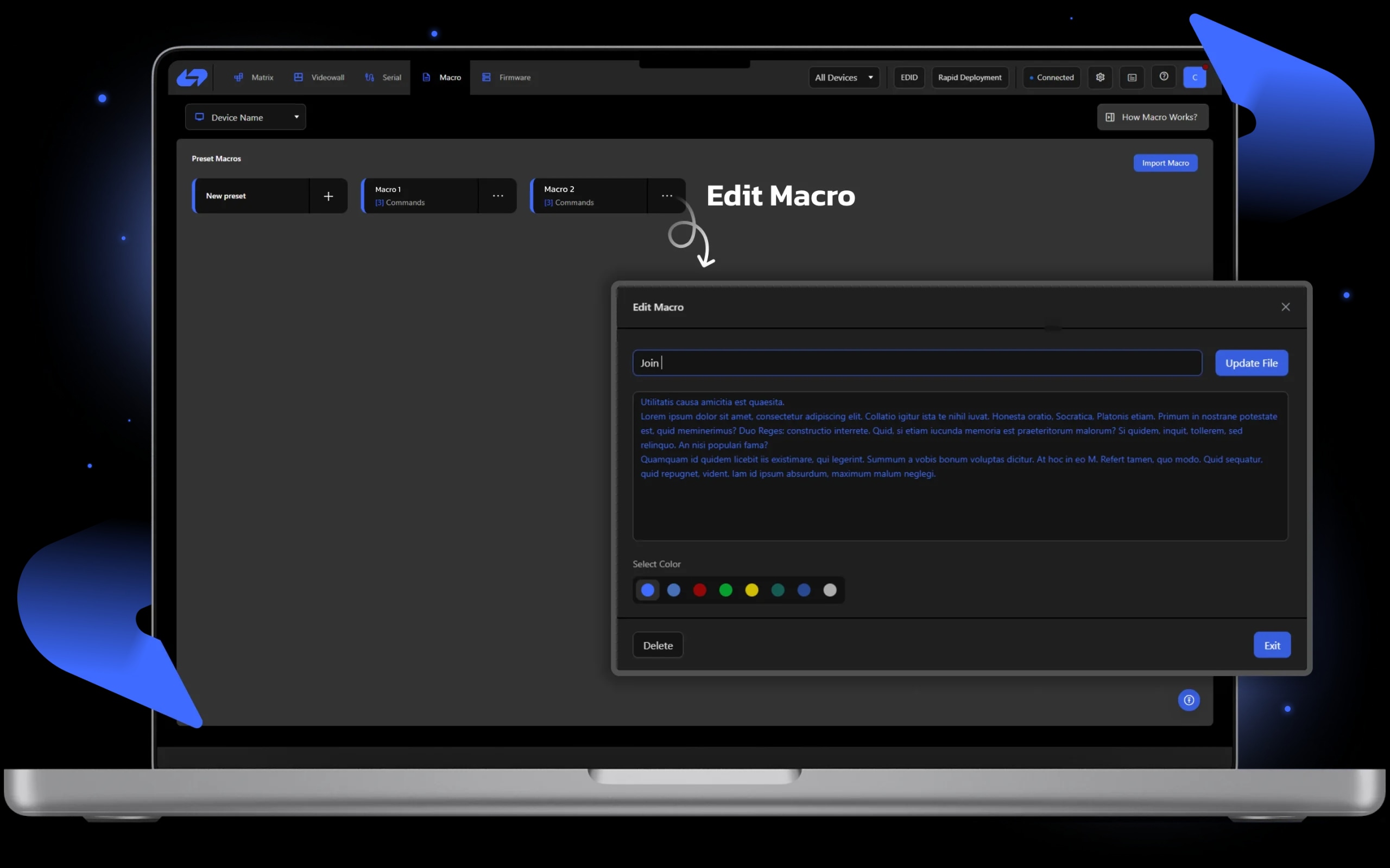 Macros Module