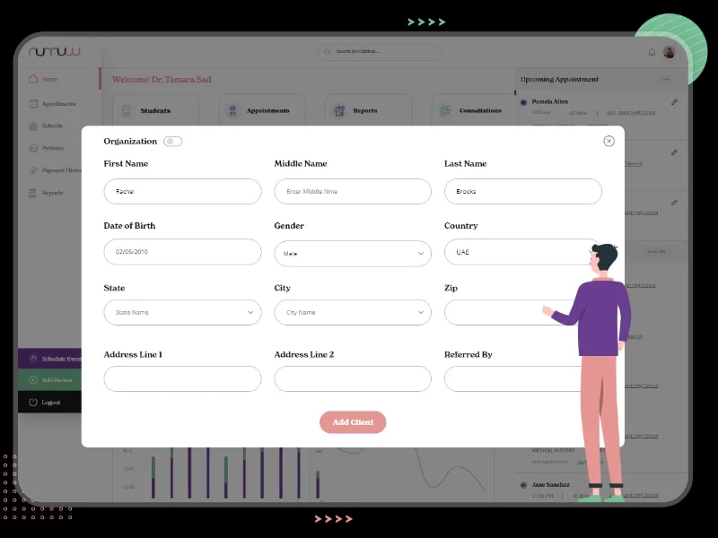 Adding School/Client