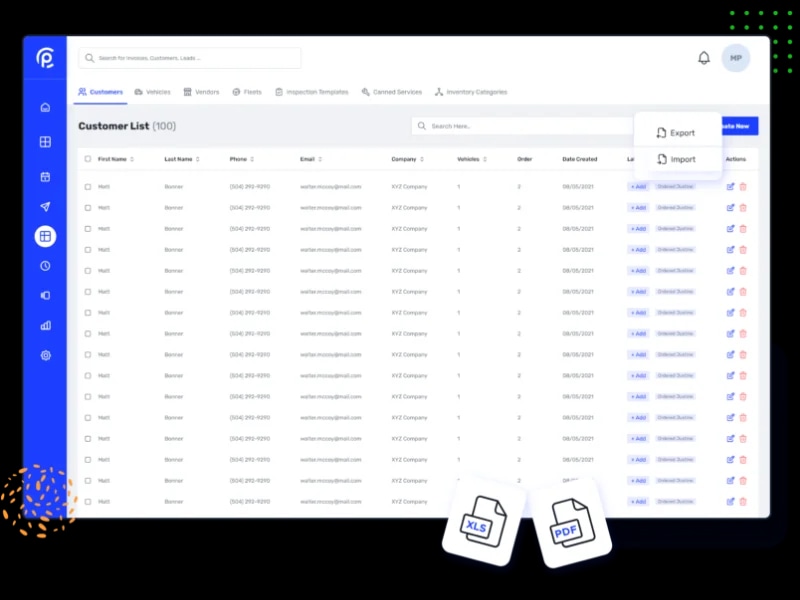 Export Customer List