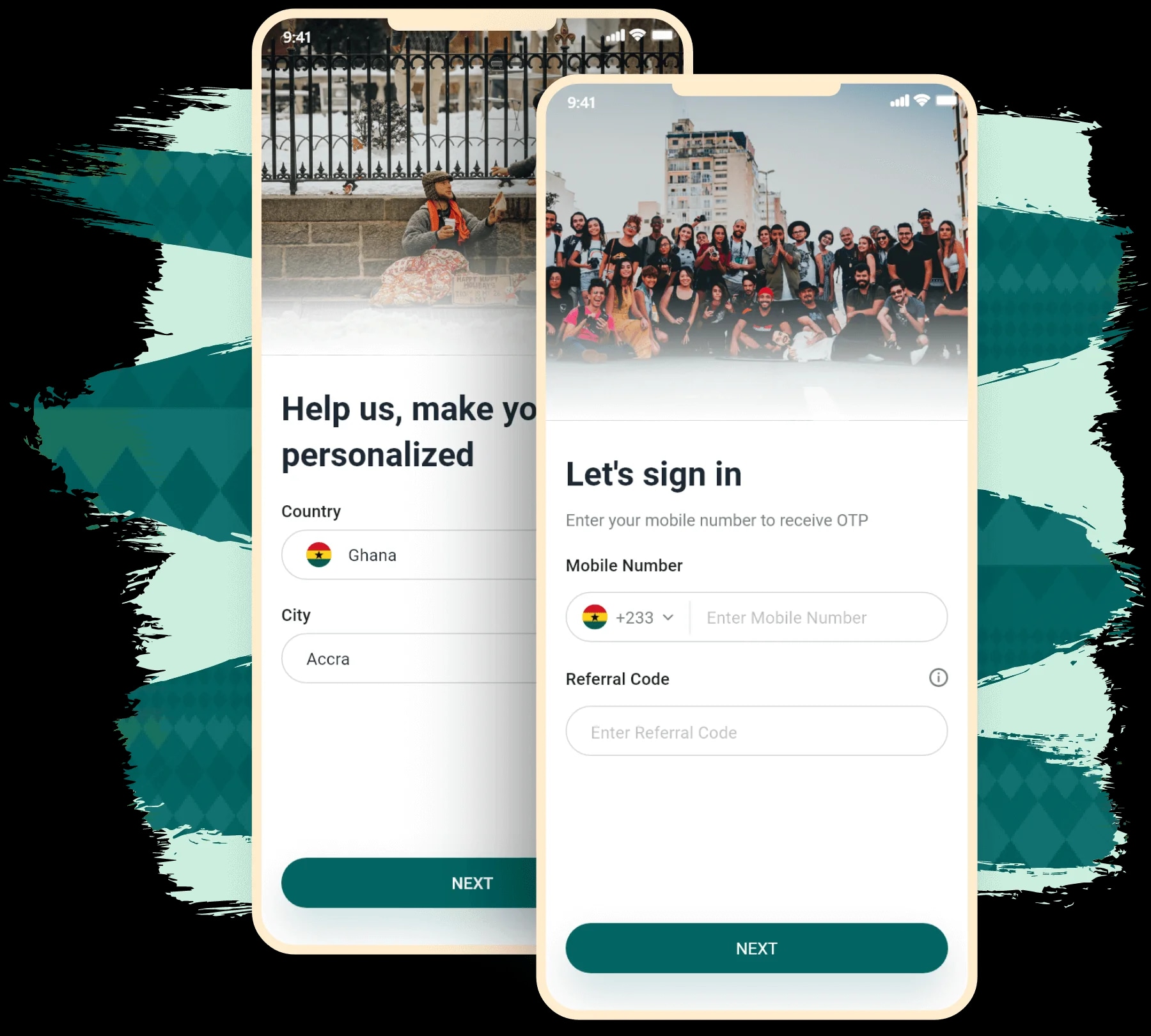 Log In & Sign Up