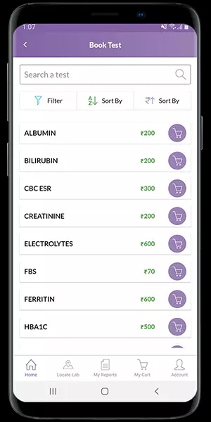 HomePage & Browse Tests