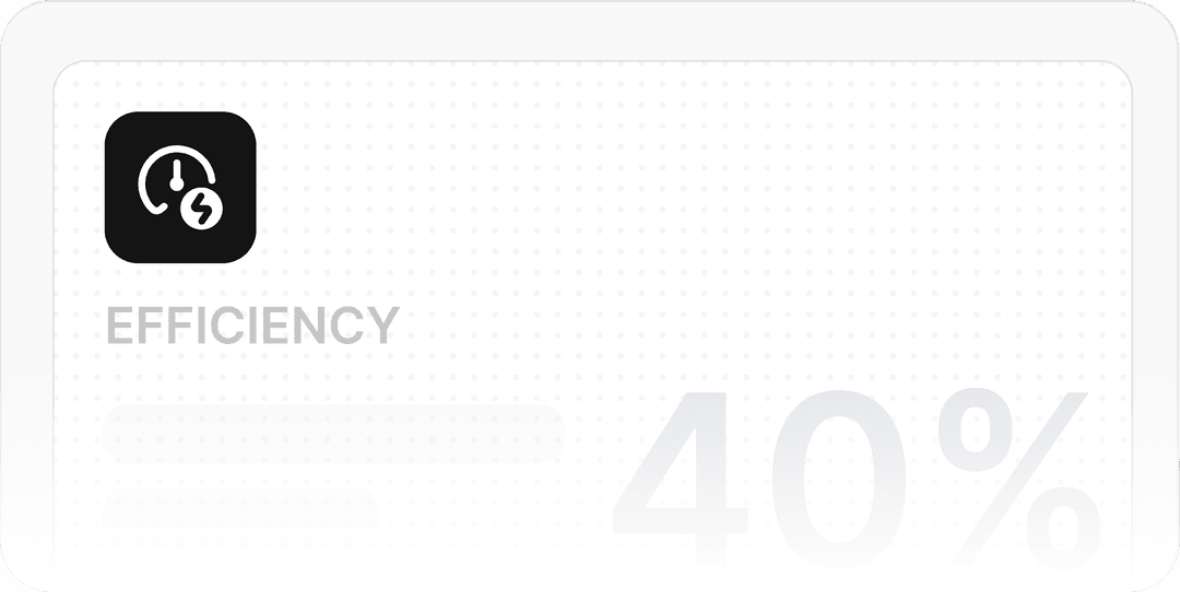 Efficiency: Up to 40% Reduction in Development Timelines