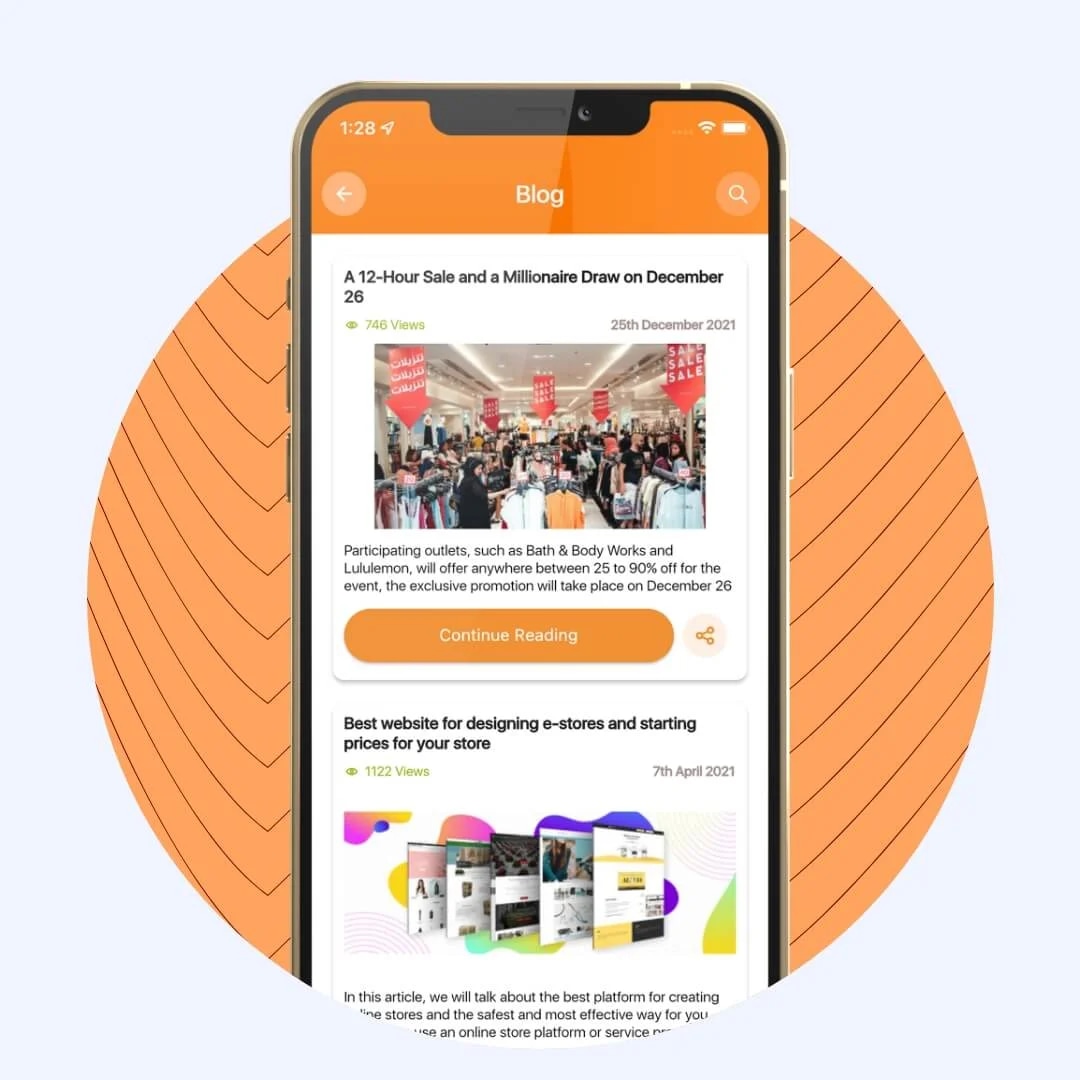 Blog display