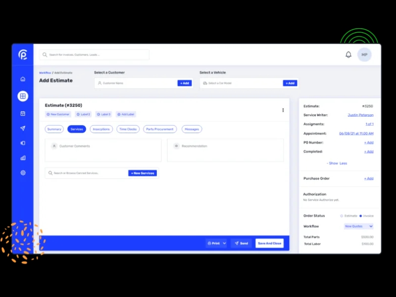 Create & Revise the estimates