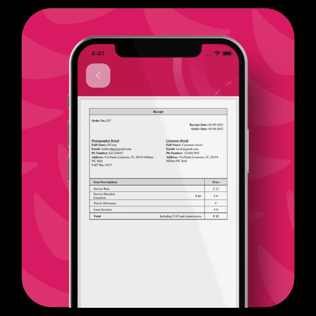 Payment Invoice