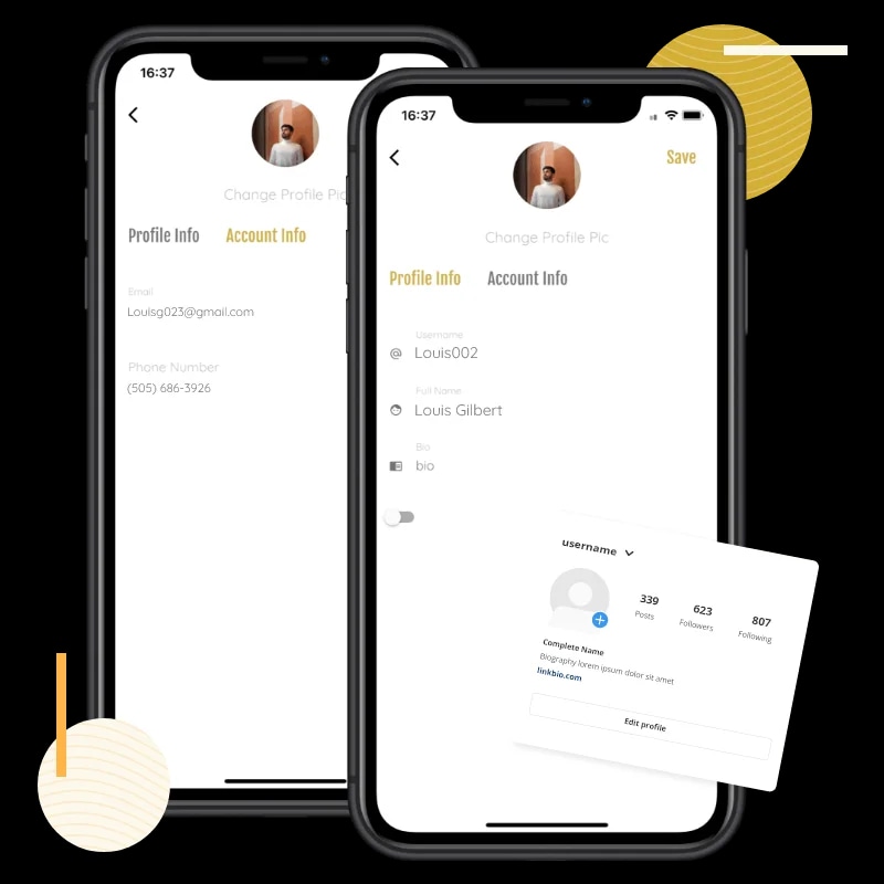Profile creation