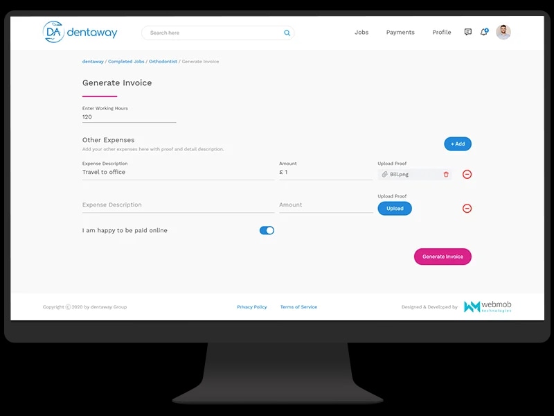 Generate Invoice