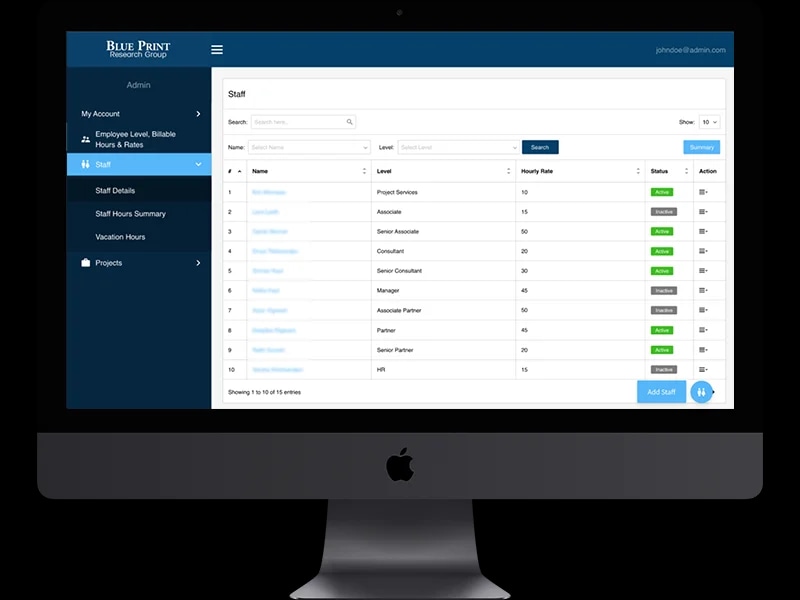 Manage Staff
