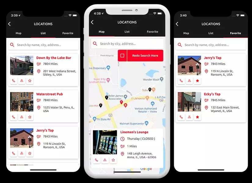 Location Screen
