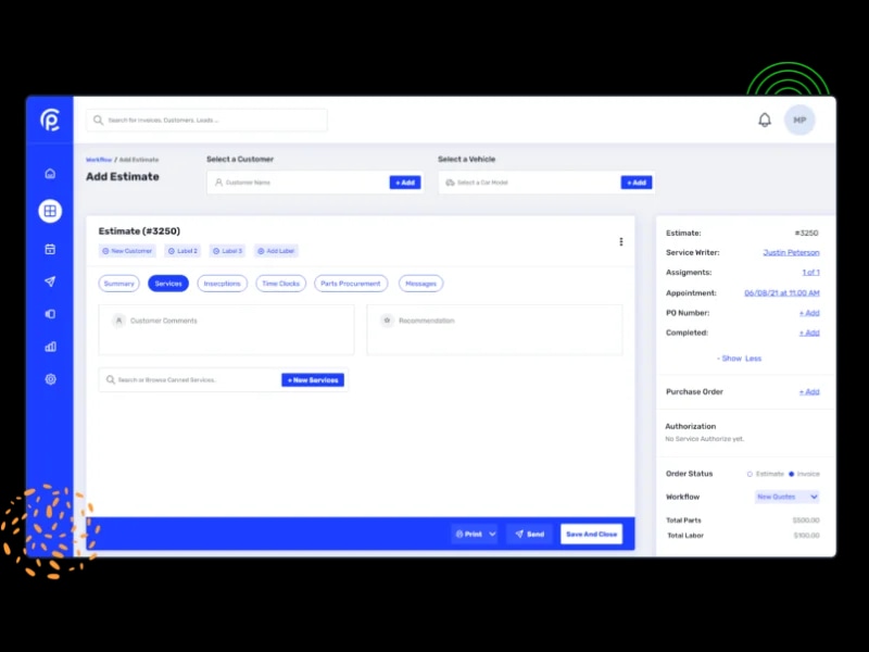Create & Revise the estimates