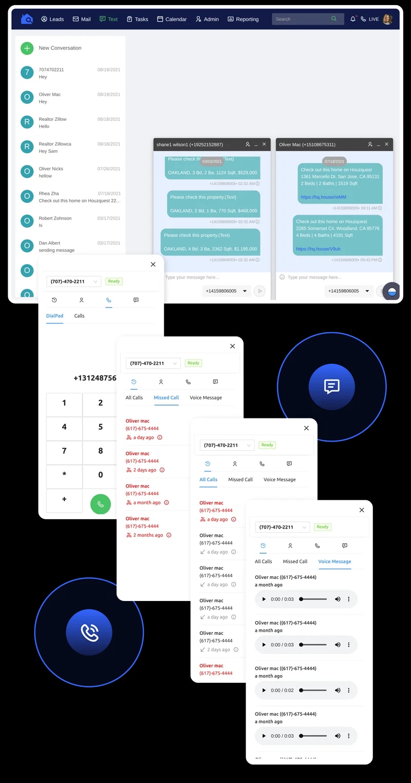 In-app call & chat