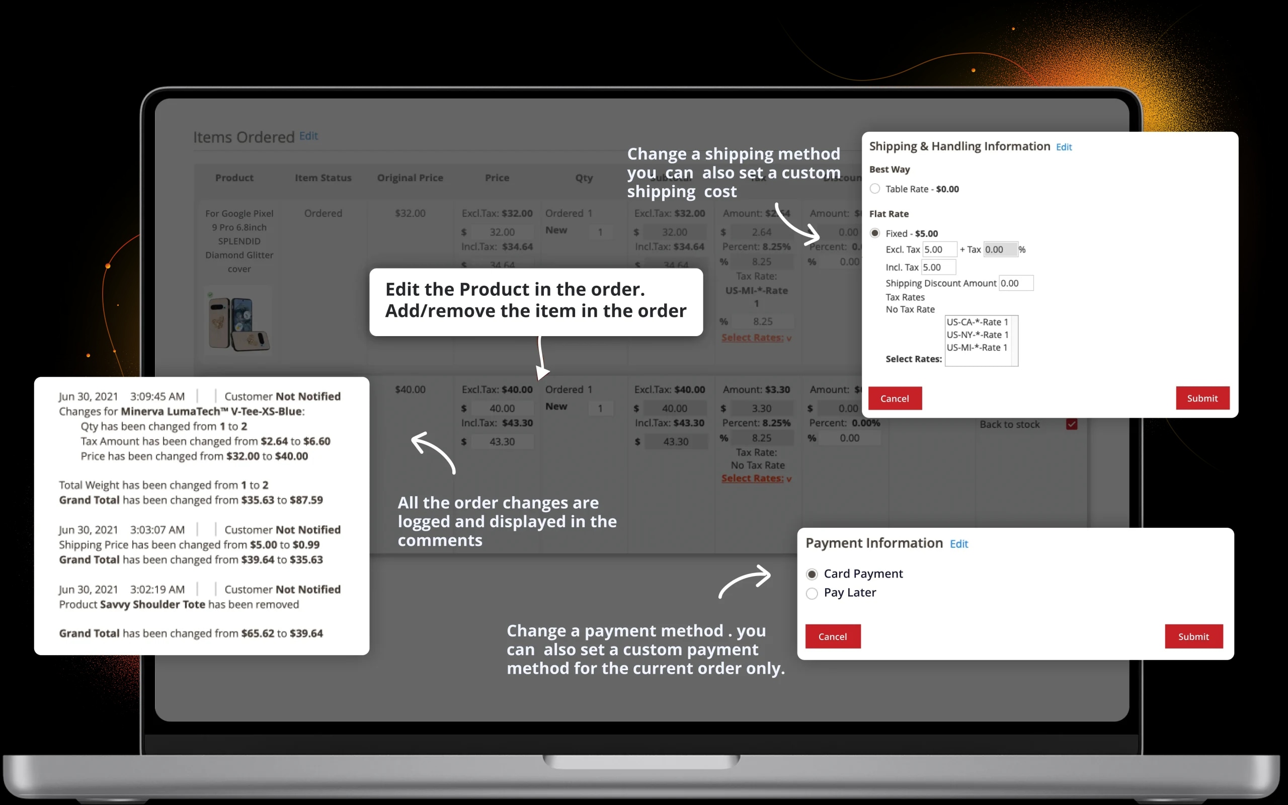 Order Editing and Management