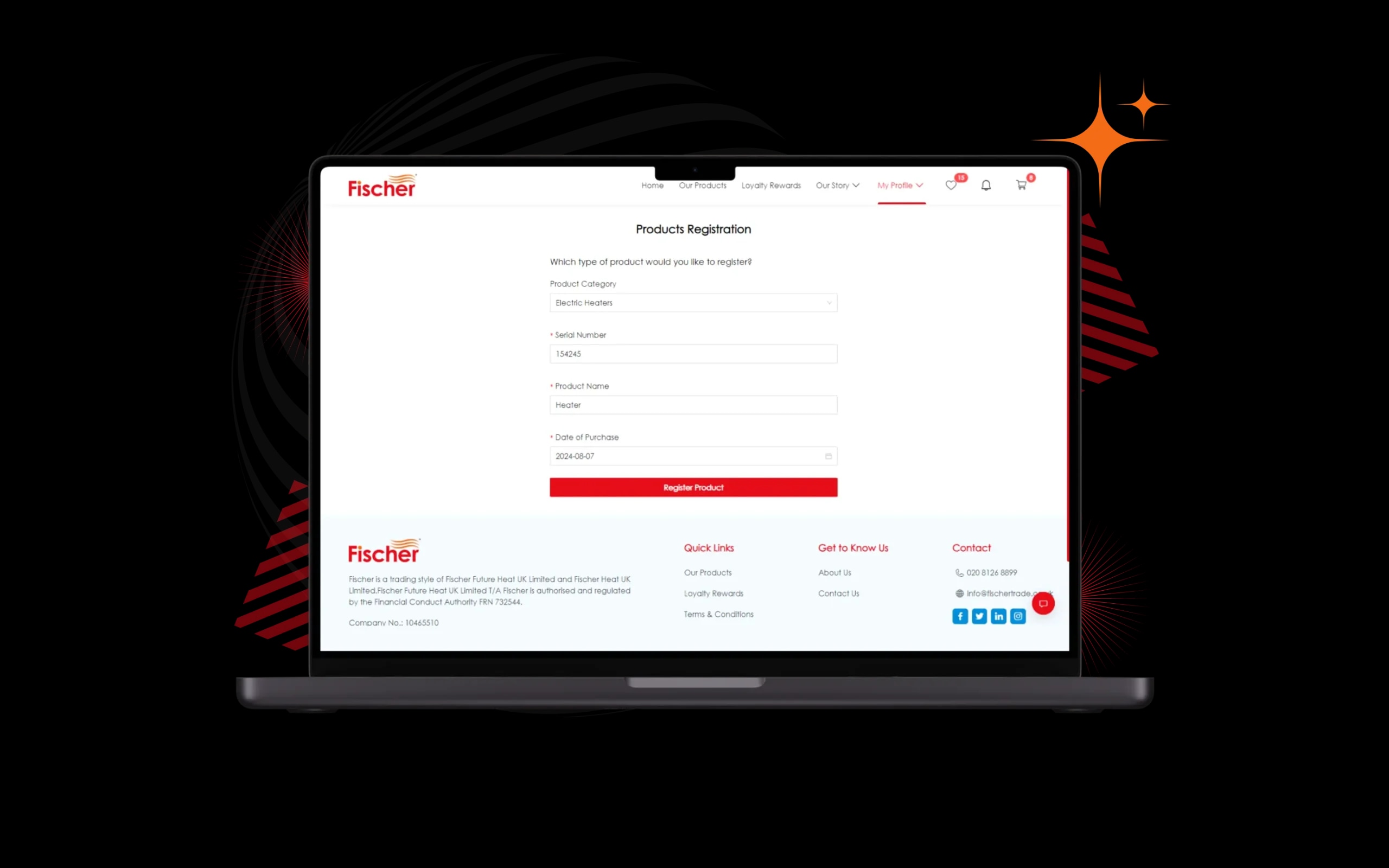 Register Product