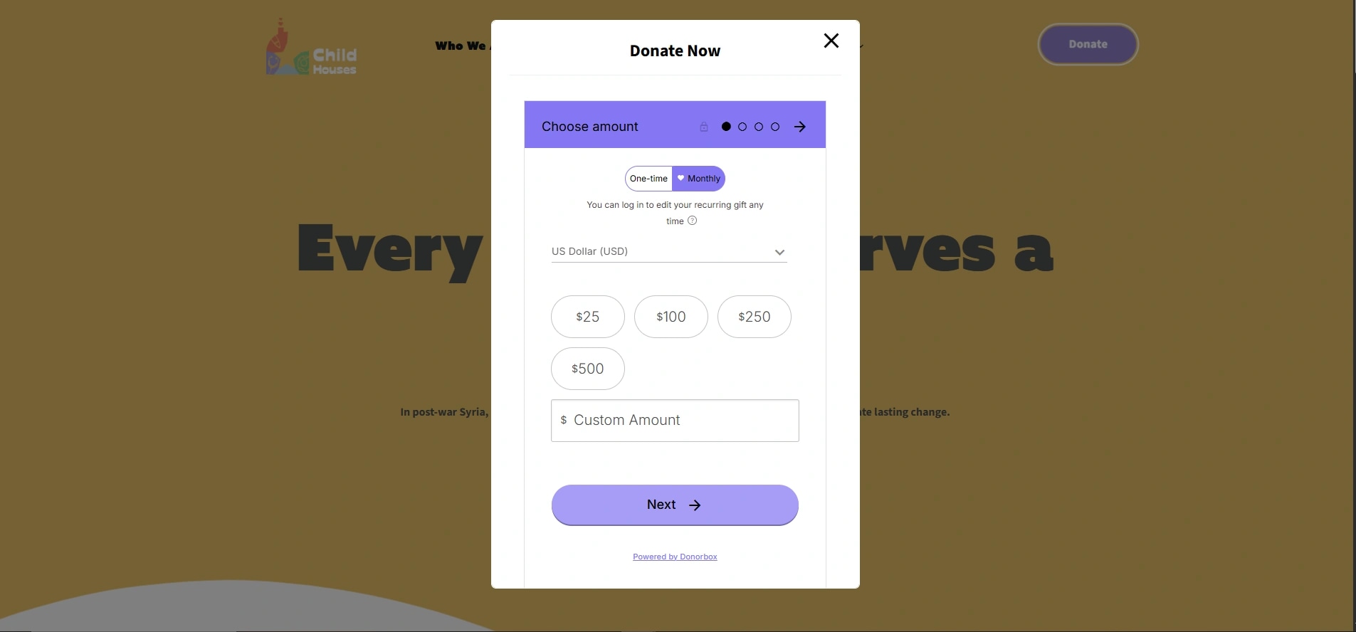 Secure Donation & Payment Integration