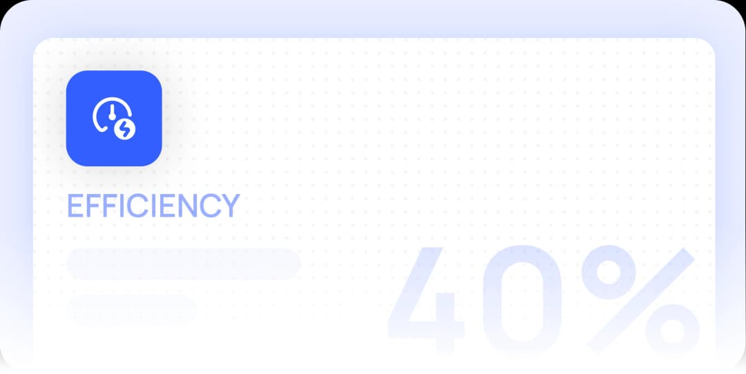 Up to 40% Faster Delivery