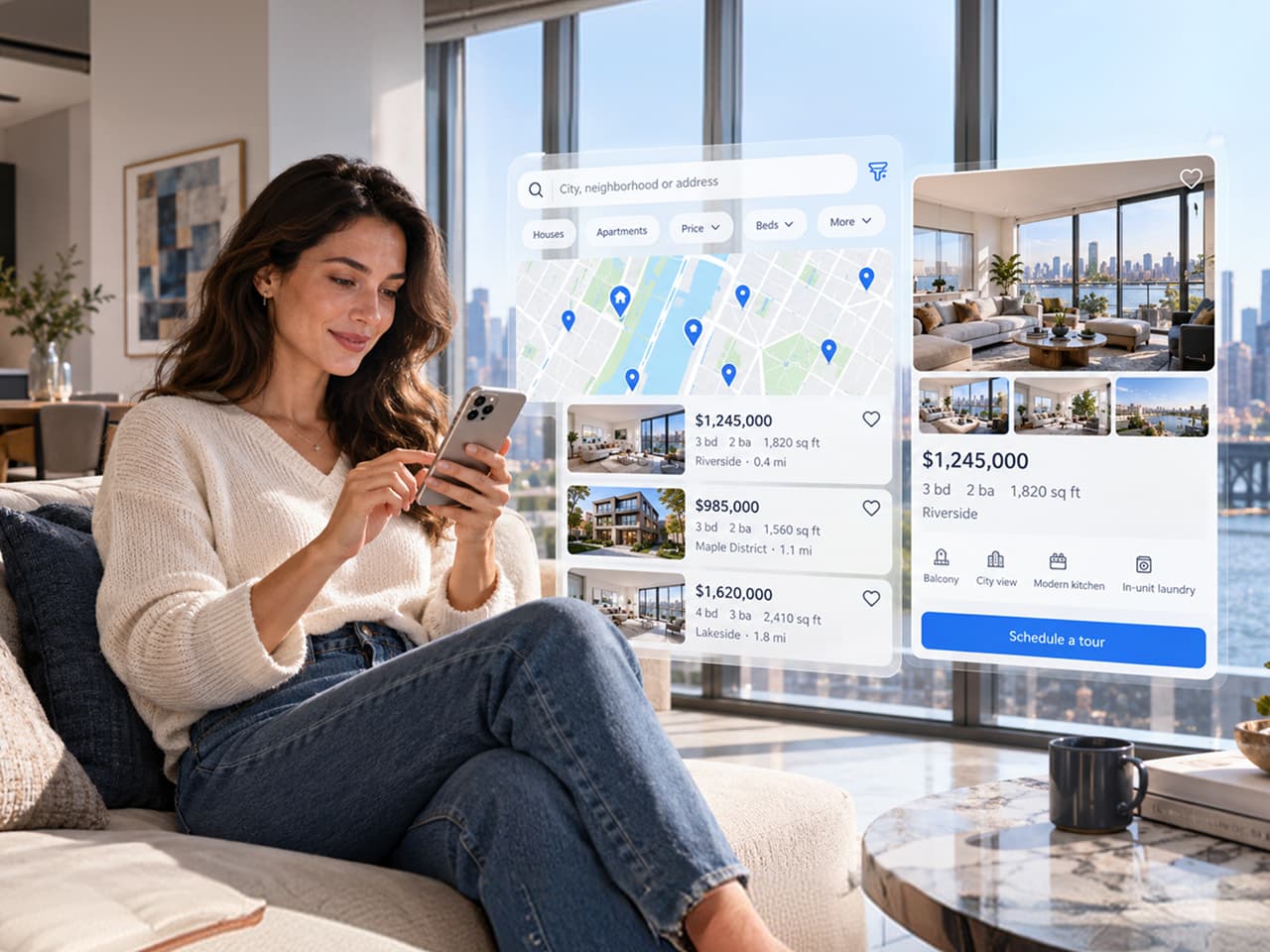 A Zillow-Style Real Estate App with MLS-Synced Listings: HouzQuest